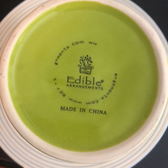 Beautiful green vase by Edible Arrangements - Picture 4 of 4